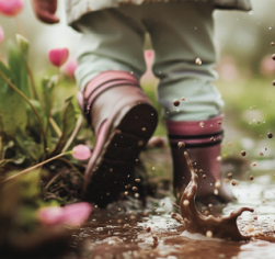 Babystrampeln und Kindertrampeln